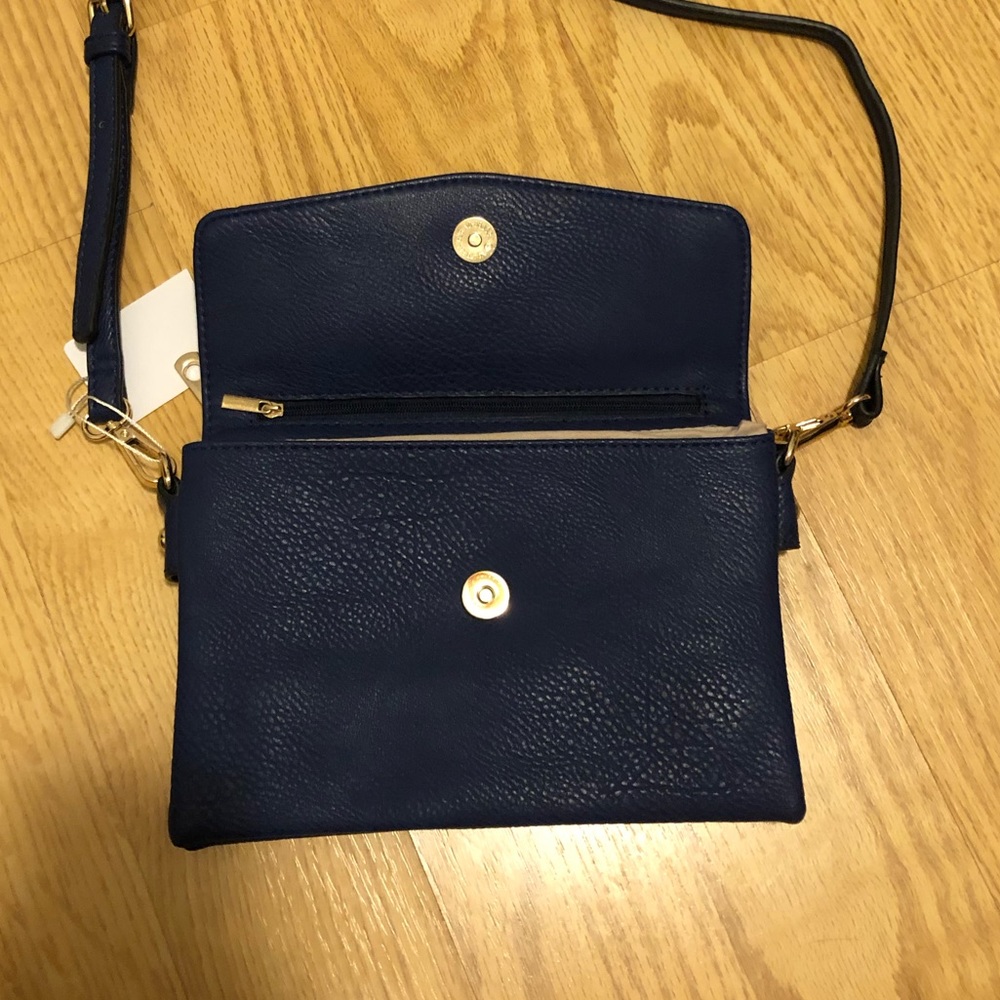 NWT Navy Cross-body Purse / Clutch - Picture 3 of 5
